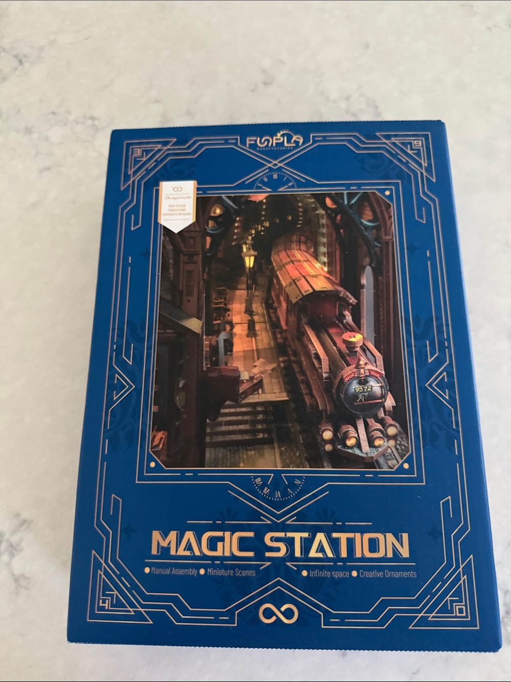 adidas Blue Magic Station Wall Art Train Scene